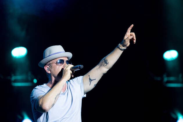 26 6 2022 Donauinselfest 2022 26 6 2022 Singer and rapper Jan Delay on stage at his concert in Vienna Vienna