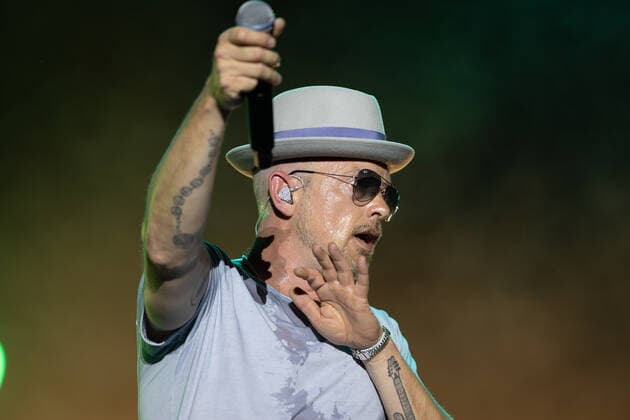 26 6 2022 Donauinselfest 2022 26 6 2022 Singer and rapper Jan Delay on stage at his concert in Vienna Vienna
