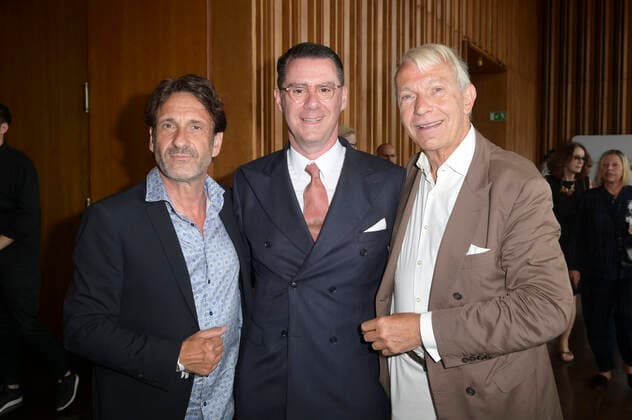 Falk Willy Wild, Andrej Hermlin and Jo Groebel at the extraordinary award ceremony of the B Z Kulturpreis 2022 at Kino International Berlin, 26 06 2022 Foto:xF.xKernx xFuturexImage