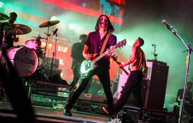 PXL_Placebo concert Brian Molko of Placebo during their concert in Zagreb, Croatia on 27. June 2022. JosipxRegovic PIXSELL