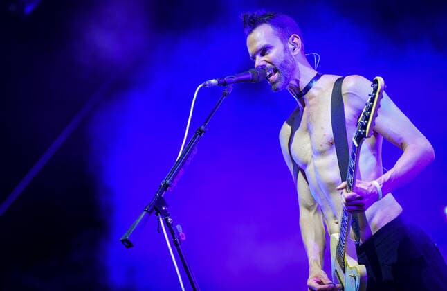 PXL_Placebo concert Stefan Olsdal of Placebo during their concert in Zagreb, Croatia on 27. June 2022. JosipxRegovic PIXSELL
