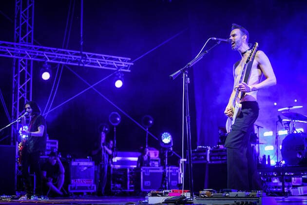 PXL_Placebo concert Stefan Olsdal of Placebo during their concert in Zagreb, Croatia on 27. June 2022. JosipxRegovic PIXSELL