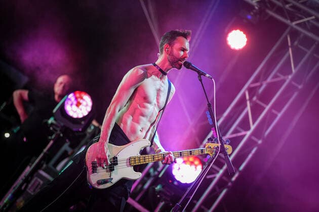 PXL_Placebo concert Stefan Olsdal of Placebo during their concert in Zagreb, Croatia on 27. June 2022. JosipxRegovic PIXSELL