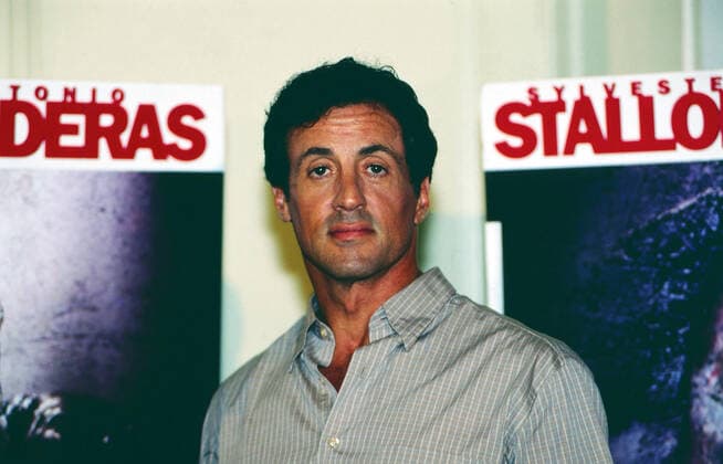 SYLVESTER STALLONE Sylvester Stallone, amerikanischer Schauspieler und Actionstar, hier bei der Pressekonferenz des Films: Assassins, Deutschland, 1995. Sylvester Stallone, American actor and action star, here at the press conference for the film: Assassins, Germany, 1995., Deutschland Copyright: kpa UnitedArchives55042342 EDITORIAL USE ONLY