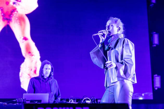 Soft As Snow live at Roskilde Festival 2022, Roskilde, Denmark Roskilde, Denmark. 28th, June 2022. The Norwegian duo Soft as Snow performs a live concert during the Danish music festival Roskilde Festival 2022 in Roskilde. Here singer Oda Egjar Starheim is seen live on stage. Roskilde Denmark  Copyright: xGonzalesxPhoto ErlingxBrodersenx