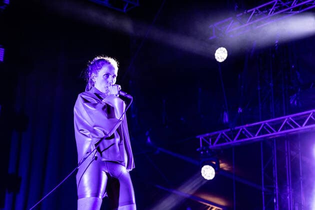 Soft As Snow live at Roskilde Festival 2022, Roskilde, Denmark Roskilde, Denmark. 28th, June 2022. The Norwegian duo Soft as Snow performs a live concert during the Danish music festival Roskilde Festival 2022 in Roskilde. Here singer Oda Egjar Starheim is seen live on stage. Roskilde Denmark  Copyright: xGonzalesxPhoto ErlingxBrodersenx