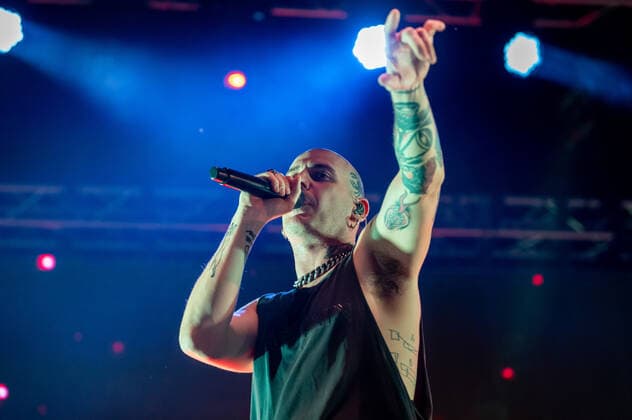Gemitaiz on stage during Gemitaiz Summer Tour 2022, Italian singer Music Concert in Padua, Italy, June 28 2022  Copyright: xAlessioxMarinix xipa-agency.netx xx 0