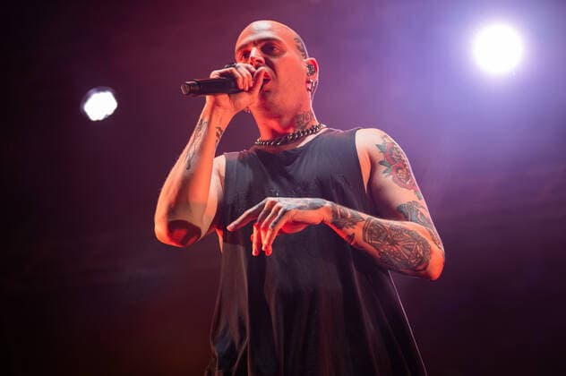 Gemitaiz on stage during Gemitaiz Summer Tour 2022, Italian singer Music Concert in Padua, Italy, June 28 2022  Copyright: xAlessioxMarinix xipa-agency.netx xx 0