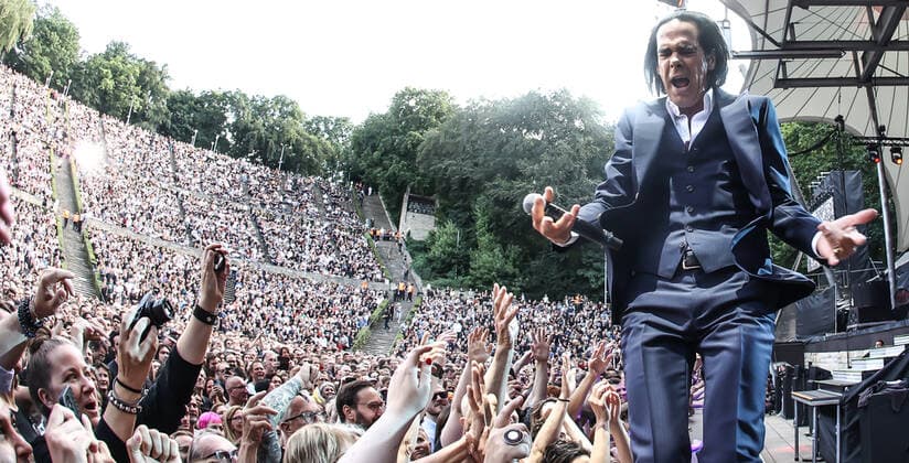 Concert by Nick Cave and the bad seeds, @ Waldbuehne Berlin Nick Cave and the bad seeds