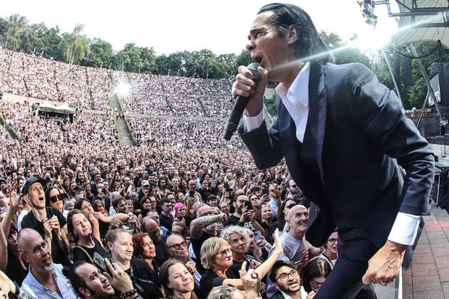 Concert by Nick Cave and the bad seeds, @ Waldbuehne Berlin Nick Cave and the bad seeds