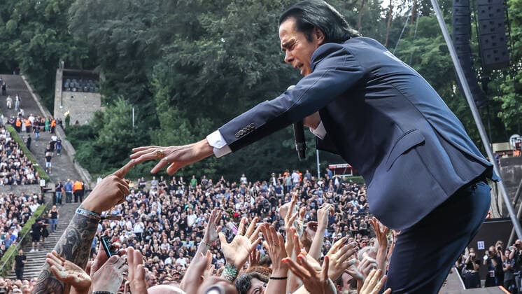 Concert by Nick Cave and the bad seeds, @ Waldbuehne Berlin Nick Cave and the bad seeds