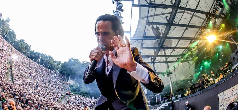 Concert by Nick Cave and the bad seeds, @ Waldbuehne Berlin Nick Cave and the bad seeds
