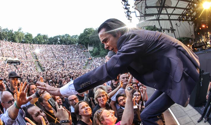 Concert by Nick Cave and the bad seeds, @ Waldbuehne Berlin Nick Cave and the bad seeds