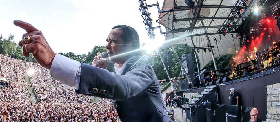 Concert by Nick Cave and the bad seeds, @ Waldbuehne Berlin Nick Cave and the bad seeds
