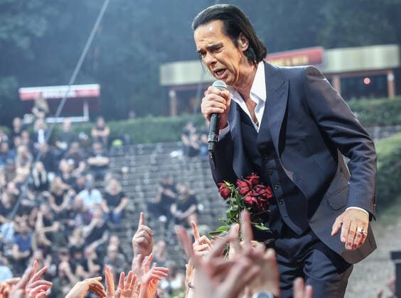 Concert by Nick Cave and the bad seeds, @ Waldbuehne Berlin Nick Cave and the bad seeds