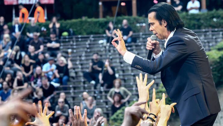 Concert by Nick Cave and the bad seeds, @ Waldbuehne Berlin Nick Cave and the bad seeds