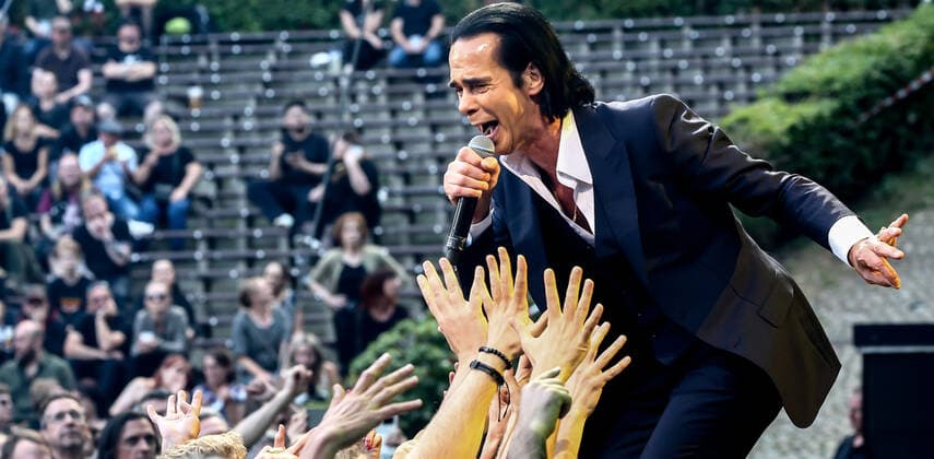 Concert by Nick Cave and the bad seeds, @ Waldbuehne Berlin Nick Cave and the bad seeds