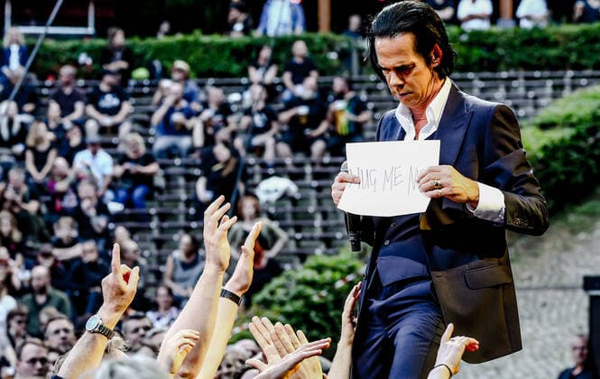 Concert by Nick Cave and the bad seeds, @ Waldbuehne Berlin Nick Cave and the bad seeds