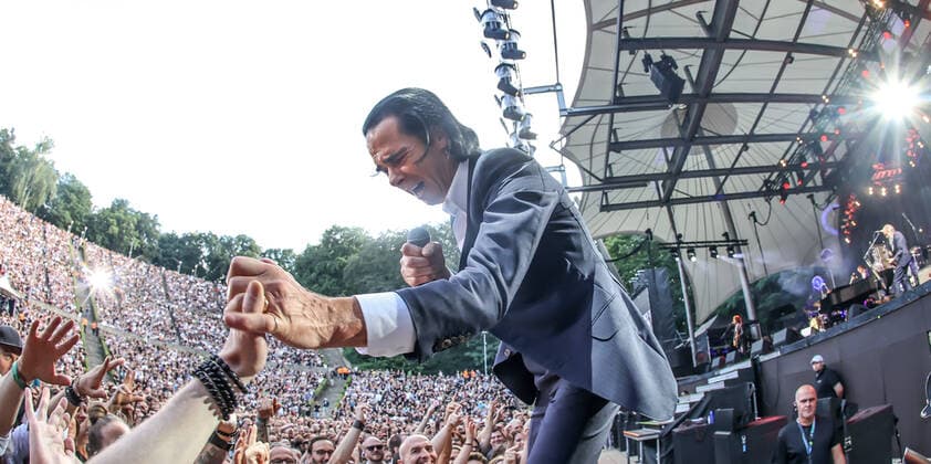 Concert by Nick Cave and the bad seeds, @ Waldbuehne Berlin Nick Cave and the bad seeds