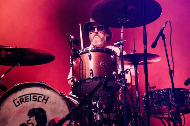 Black Pumas live at Roskilde Festival 2022, Roskilde Festival 2022 Roskilde, Denmark. 29th, June 2022. The American psychedelic soul band Black Pumas performs a live concert during the Danish music festival Roskilde Festival 2022 in Roskilde. Here drummer Stephen Bidwell is seen live on stage. Roskilde Denmark  Copyright: xGonzalesxPhoto MalthexIvarssonx