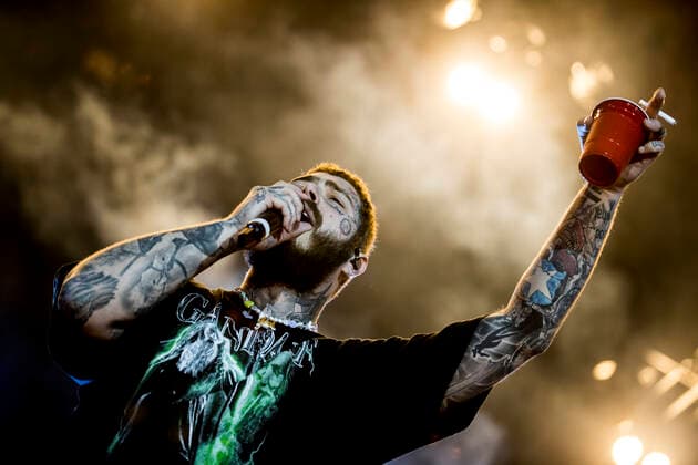 Entertainment Bilder des Tages Post Malone live at Roskilde Festival 2022, Roskilde, Denmark Roskilde, Denmark. 29th, June 2022. The American rapper and lyricist Post Malone performs a live concert during the Danish music festival Roskilde Festival 2022 in Roskilde. Roskilde Denmark  Copyright: xGonzalesxPhoto LassexLagonix