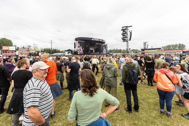 Illustration picture shows the first day of the Rock Werchter music festival in Werchter, Thursday 30 June 2022. This year s edition of the festival is taking place from 30 June to 3 July, after two cancelled editions in 2020 and 2021 due to the corona virus pandemic.  JAMESxARTHURxGEKIERE 36883578