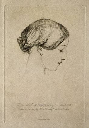 Florence Nightingale. Photogravure after Hilary Bonham-Carter. Copyright: xpiemagsx