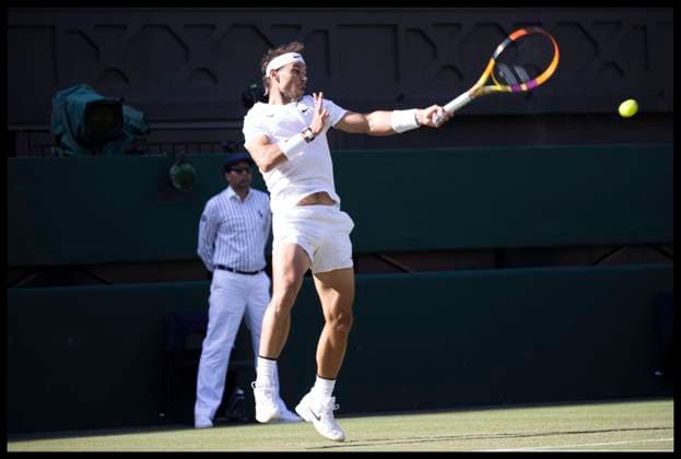 . 30 06 2022. London, United Kingdom. Rafael Nadal in action on day four of the Wimbledon Tennis Championships in London.  xStephenxLockx xi-Imagesx IIM-23566-0057