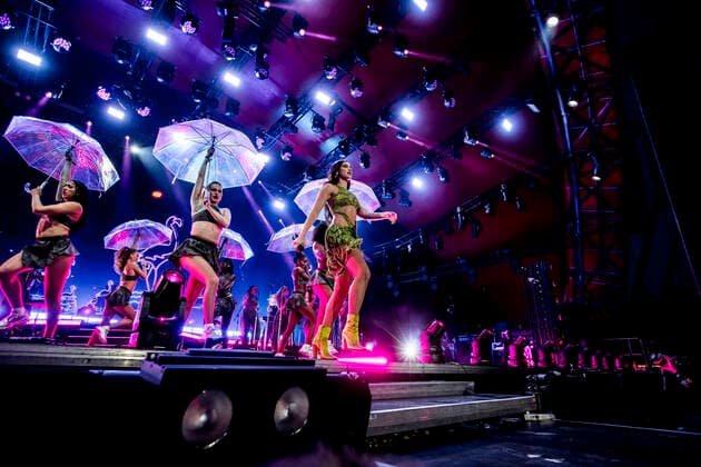 Dua Lipa live at Roskilde Festival 2022, Roskilde, Denmark Roskilde, Denmark. 30th, June 2022. The English singer and songwriter Dua Lipa performs a live concert during the Danish music festival Roskilde Festival 2022 in Roskilde. Roskilde Denmark  Copyright: xGonzalesxPhoto LassexLagonix