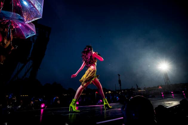 Dua Lipa live at Roskilde Festival 2022, Roskilde, Denmark Roskilde, Denmark. 30th, June 2022. The English singer and songwriter Dua Lipa performs a live concert during the Danish music festival Roskilde Festival 2022 in Roskilde. Roskilde Denmark  Copyright: xGonzalesxPhoto LassexLagonix