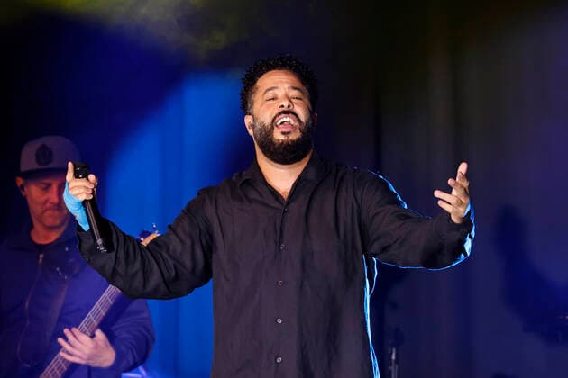 Singer Adel Tawil at his concert in Cologne Tanzbrunnen Cologne, 30 06 2022 NRW Germany Copyright: xChristophxHardtx