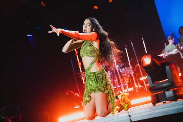 Dua Lipa live at Roskilde Festival 2022, Roskilde, Denmark Roskilde, Denmark. 30th, June 2022. The English singer and songwriter Dua Lipa performs a live concert during the Danish music festival Roskilde Festival 2022 in Roskilde. Roskilde Denmark  Copyright: xGonzalesxPhoto MathiasxKristensex