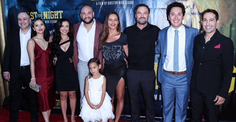 Entertainment Themen der Woche KW26 Los Angeles Premiere Of Vertical Entertainment s Last The Night Adam Secondo, Julia Quang, Makena Taylor, Nick Leisure, Mia Elizabeth Antonio Seely, Eve Mauro, Brian Austin Green, David Valdes and Rafael Siegel arrive at the Los Angeles Premiere Of Vertical Entertainment s Last The Night held at the Fine Arts Theatre on June 30, 2022 in Los Angeles, California, United States. Fine Arts Theatre, Beverly Hills, Los Angeles, California California United States  Copyright: xImagexPressxAgencyx originalFilename: collin-losangel220701_npQmc.jpg