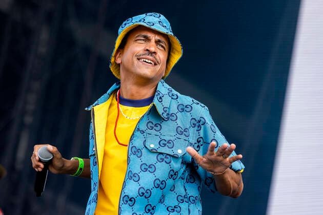 STOCKHOLM 20220701 Timbuktu and Damn perform at the Lollapaloozafestival at Gärdet in Stockholm on Friday STOCKHOLM SWEDEN x11930x  Copyright: xMagnusxAnderssonx xTTx LOLLAPALOOZA STOCKHOLM 2022