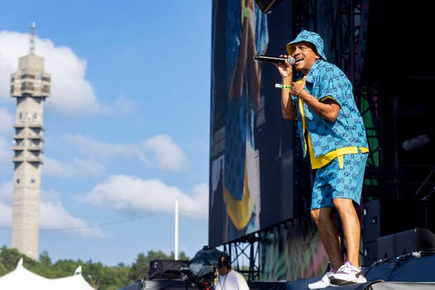 STOCKHOLM 20220701 Timbuktu and Damn perform at the Lollapaloozafestival at Gärdet in Stockholm on Friday STOCKHOLM SWEDEN x11930x  Copyright: xMagnusxAnderssonx xTTx LOLLAPALOOZA STOCKHOLM 2022