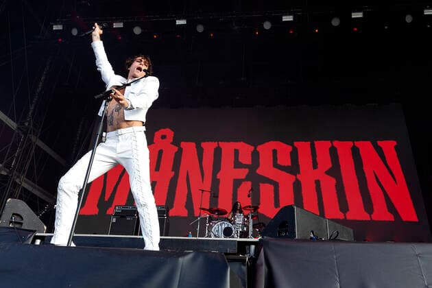 STOCKHOLM 20220701 Maneskin performs during the Lollapaloozafestival at Gärdet in Stockholm on Friday STOCKHOLM SWEDEN x11930x  Copyright: xMagnusxAnderssonx xTTx LOLLAPALOOZA STOCKHOLM 2022