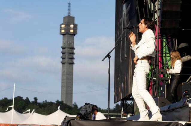STOCKHOLM 20220701 Maneskin performs during the Lollapaloozafestival at Gärdet in Stockholm on Friday STOCKHOLM SWEDEN x11930x  Copyright: xMagnusxAnderssonx xTTx LOLLAPALOOZA STOCKHOLM 2022