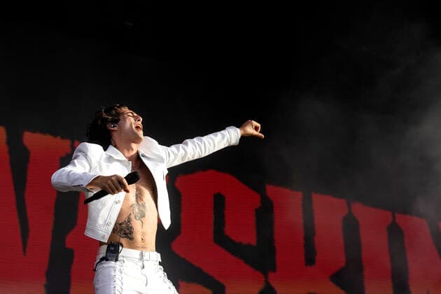 STOCKHOLM 20220701 Maneskin performs during the Lollapaloozafestival at Gärdet in Stockholm on Friday STOCKHOLM SWEDEN x11930x  Copyright: xMagnusxAnderssonx xTTx LOLLAPALOOZA STOCKHOLM 2022