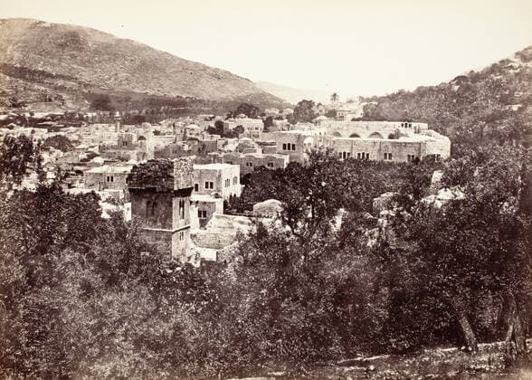 Nablous. Francis Frith (England, 1822-1898). Palestine, 1857. Photographs. Albumen silver print Copyright: xpiemagsx lacmabotpie140220200-10144