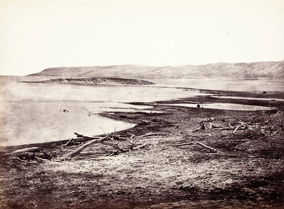 North Shore Of The Dead Sea. Francis Frith (England, 1822-1898). Palestine, 1857. Photographs. Albumen silver print Copyright: xpiemagsx lacmabotpie140220200-10145