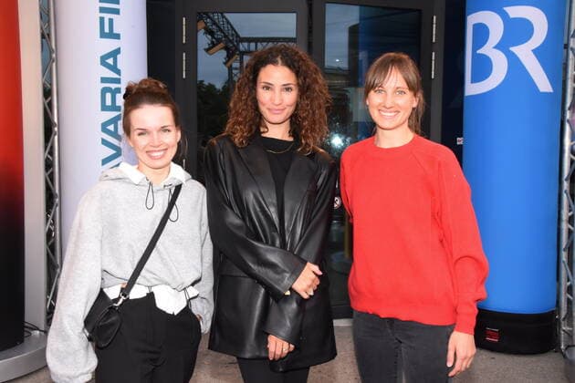 Darya Birnstiel actress Nadine Menz actress Mara Luka actress Munich 01 07,2022 HFF Förderpreis Neues Kino award ceremony Munich