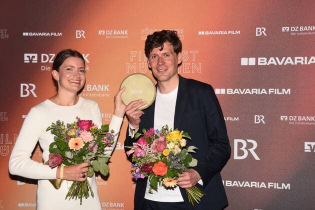 Katharina Woll Florian Plumeyer Screenplay Award Munich 01 07,2022 HFF Foerderpreis New Cinema Award Munich