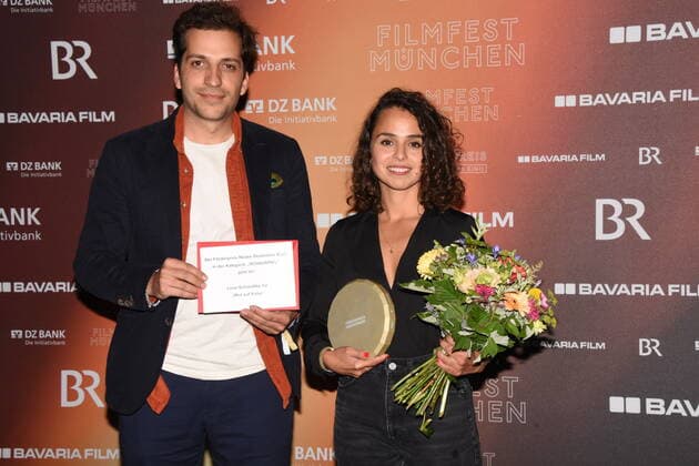 Gregor Kuhlmann Prod Naira Cavero Orihuel Director Deputy for Acting Award winner Lena Schmidtke Munich 01 07,2022 HFF Förderpreis Neues Kino Award Munich