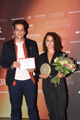 Gregor Kuhlmann Prod Naira Cavero Orihuel Director Deputy for Acting Award winner Lena Schmidtke Munich 01 07,2022 HFF Förderpreis Neues Kino Award Munich