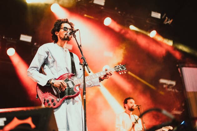 Imarhan live at Roskilde Festival 2022, Roskilde, Denmark Roskilde, Denmark. 02nd, July 2022. The Algerian Tuareg band Imarhan performs a live concert during the Danish music festival Roskilde Festival 2022 in Roskilde. Roskilde Denmark  Copyright: xGonzalesxPhoto MathiasxKristensex