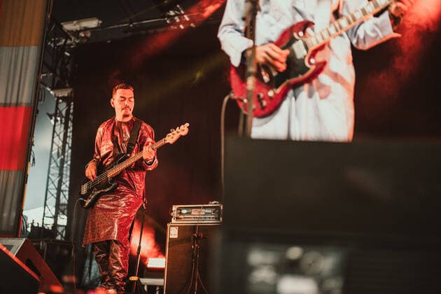 Imarhan live at Roskilde Festival 2022, Roskilde, Denmark Roskilde, Denmark. 02nd, July 2022. The Algerian Tuareg band Imarhan performs a live concert during the Danish music festival Roskilde Festival 2022 in Roskilde. Roskilde Denmark  Copyright: xGonzalesxPhoto MathiasxKristensex