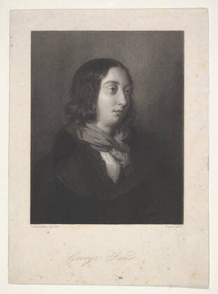 Portrait of George Sand 1837 Luigi Calamatta Italian. Portrait of George Sand 397349 Copyright: xpiemagsx Metbot-33971