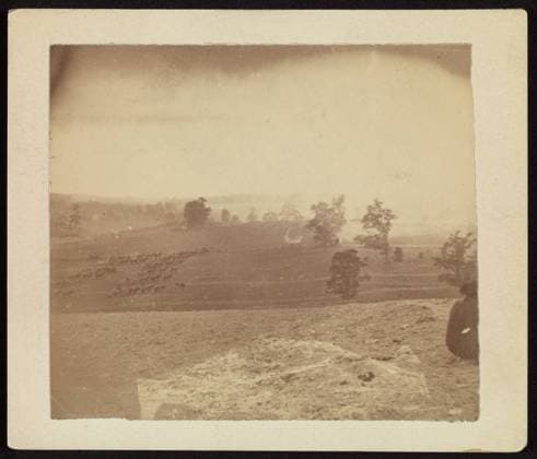 Antietam Battlefield 1862 Alexander Gardner American, Scottish At the outbreak of the Civil War Alexander Gardner was appointed to General George McClellan s staff with the honorary rank of captain. Initially he and a small corps of photographers copied maps and charts for the Secret Service, which were distributed as photographic prints to both field and division commanders. For two years, while he retained his position as manager of Mathew Brady s Washington, D.C., studio, Gardner worked as a field photographer. He left Brady in November 1862 and established his own business, taking with him many of Brady s most experienced staff. The Battle of Antietam took place on September 17, 1862. On a small creek near Sharpsburg, Maryland, the Ar Copyright: xpiemagsx Metbot-35965