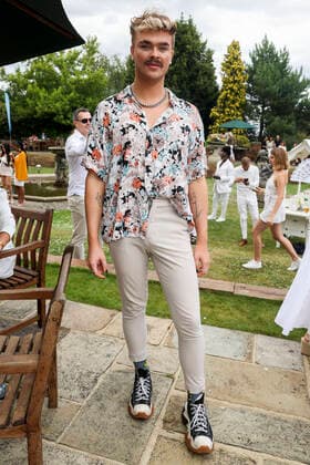 Toby Lee-James attends the Lady Wimbledon Tennis Party at Warren House Hotel in Kingston upon Thames in London. JULY 2nd 2022  CMYx22252