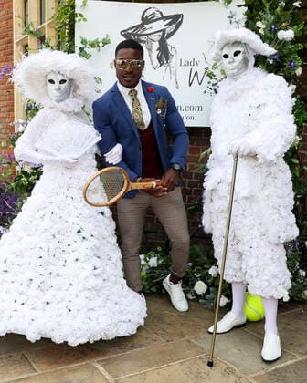 Idris Virgo attends the Lady Wimbledon Tennis Party at Warren House Hotel in Kingston upon Thames in London. JULY 2nd 2022  CMYx22252